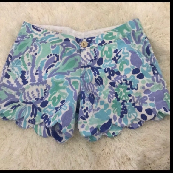 Lilly Pulitzer Pants - Lilly Pulitzer The Buttercup Short Scalloped NWOT